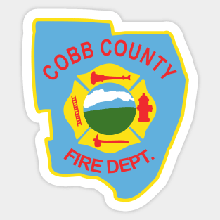 Cobb County Fire Department logo2 Sticker